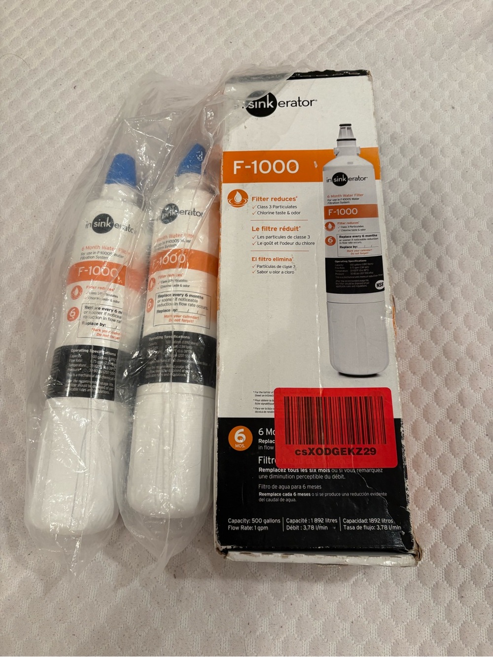 2 - InSinkErator F-1000 Replacement Water Filter